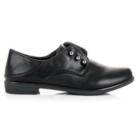Anesia Paris Eleganti scarpe senza lacci nero
