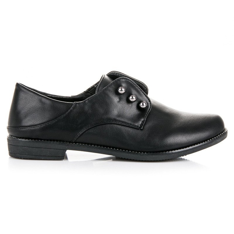 Anesia Paris Eleganti scarpe senza lacci nero