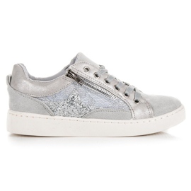 Erynn Sneakers allacciate alla moda grigio