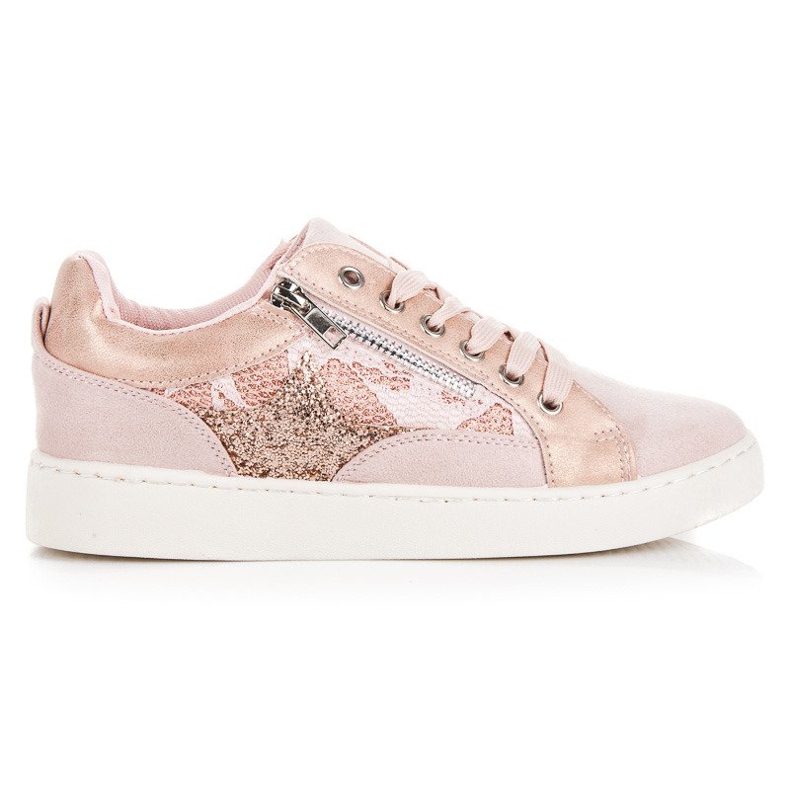 Erynn Sneakers allacciate alla moda rosa