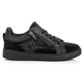 Erynn Sneakers allacciate alla moda nero