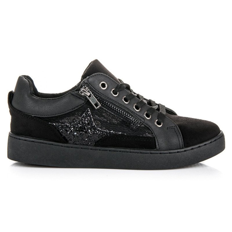 Erynn Sneakers allacciate alla moda nero