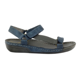 M.Daszyński Sandali Jesus, sottopiede in pelle blu