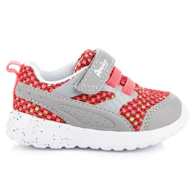 American Club Scarpe sportive su fascia elastica e rapa americana grigio