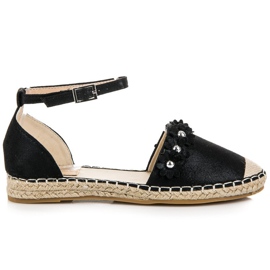 Anesia Paris Sandali espadrillas neri nero