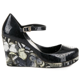 Sandali Meliski su zeppa in vinceza nero