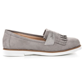 Sixth Sense Mocassini in camoscio grigio