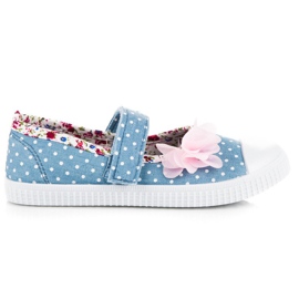 Sneakers in velcro MCKEYLOR blu