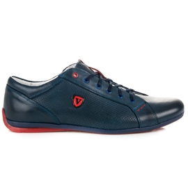 Wolski Sneakers da uomo in pelle blu navy