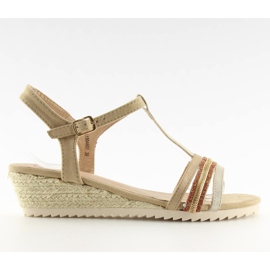 Sandali arena espadrillas da donna beige
