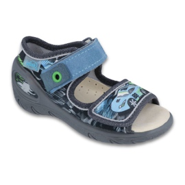 Befado scarpe per bambini pu 433P028 grigio blu