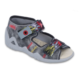 Scarpe da bambino Befado gialle 250P073 grigio