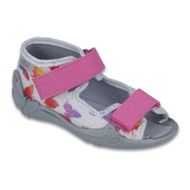 Scarpe per bambini Befado 242P075 rosa grigio