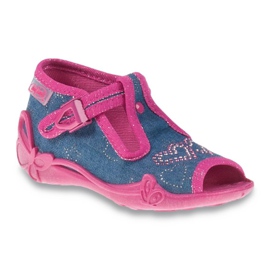 Scarpe da bambino Befado blu 213P101 blu navy rosa