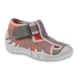 Scarpe per bambini Befado 190P082 grigio arancia