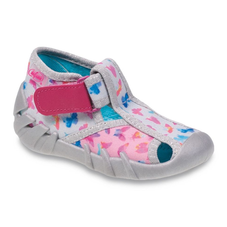 Scarpe da bambino Befado 190P078 rosa grigio