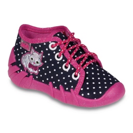 Calzature per bambini colorate Befado, comf. fino a 23 cm 130P039 blu navy rosa bianco