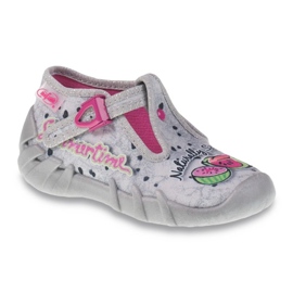 Scarpe per bambini Befado 110P317 rosa grigio