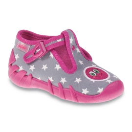 Scarpe per bambini Befado 110P318 rosa grigio