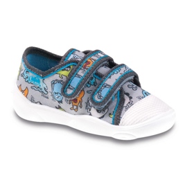 Scarpe da bambino colorate Befado 907P095 grigio blu