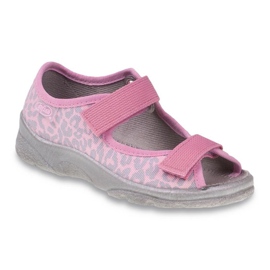 Scarpe per bambini Befado 969X092 rosa grigio