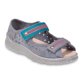 Scarpe per bambini Befado 969X096 grigio blu