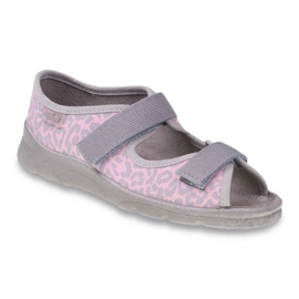 Scarpe per bambini Befado 969Y094 grigio rosa