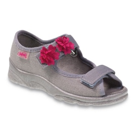 Scarpe per bambini Befado 969Y103 rosa grigio