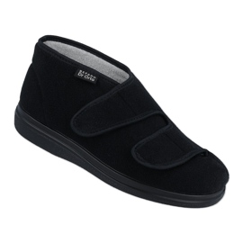 Dr. orto befado maschile scarpe in velcro pu 986m003 nero