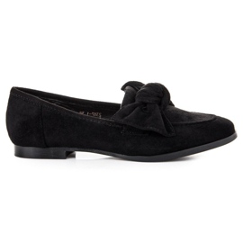 Sweet Shoes Mocassini in camoscio con fiocco nero