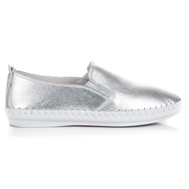 VINCEZA Slipons Argento grigio