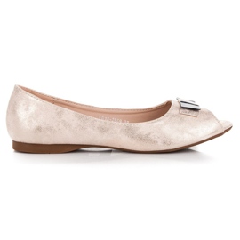 Ballerine vinceza open toe rosa