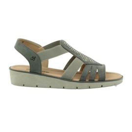 Sandali super comodi con paillettes Aloeloe grigio