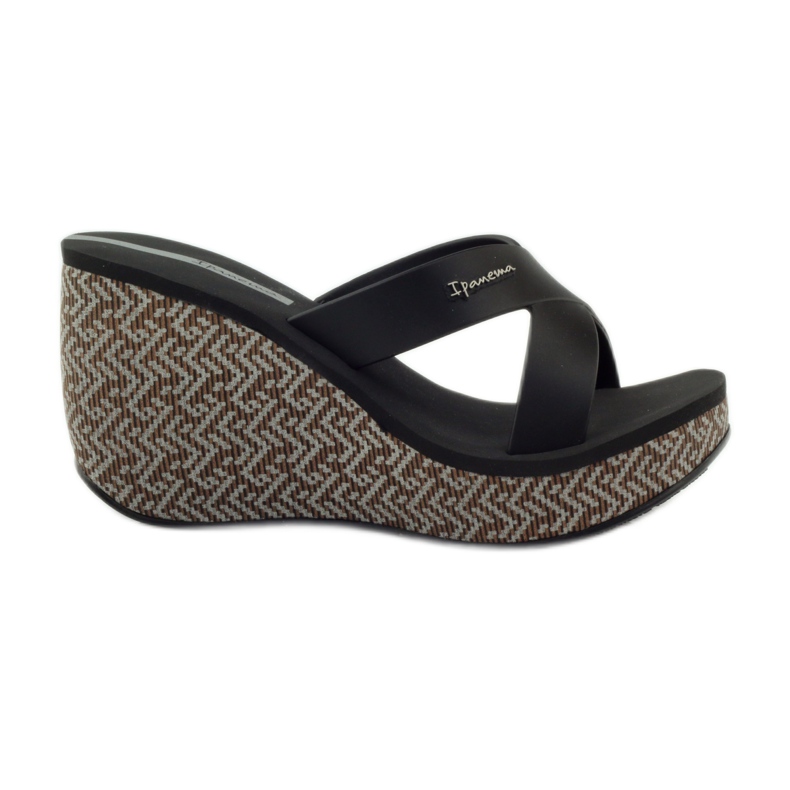 Ciabatte con zeppa Ipanema 82288 da donna nero marrone