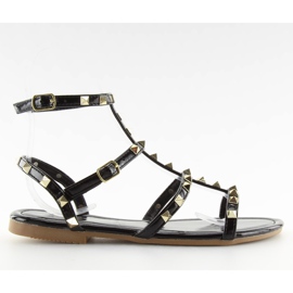 Sandali da donna con borchie nere H56 Black nero
