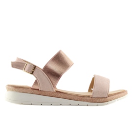Sandali rosa da donna A-04 champagne