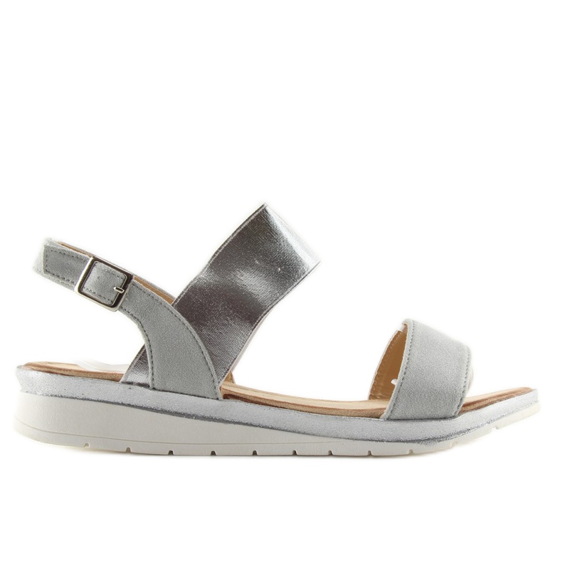 Sandali da donna argento A-04 argento grigio