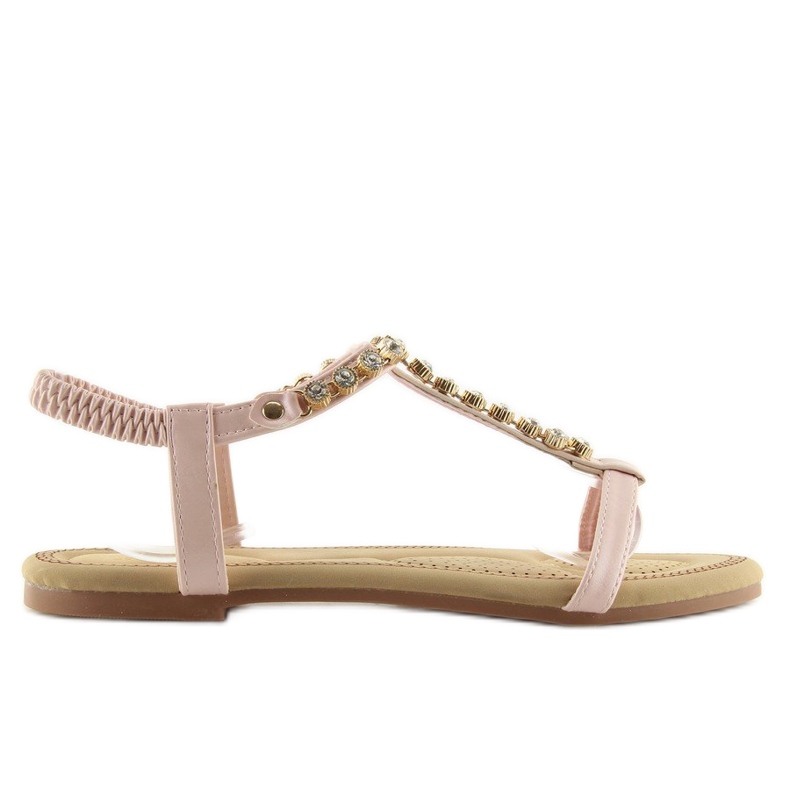 Sandali con zirconi rosa AS10875 Rosa