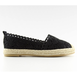 Espadrillas in pizzo nero BB11