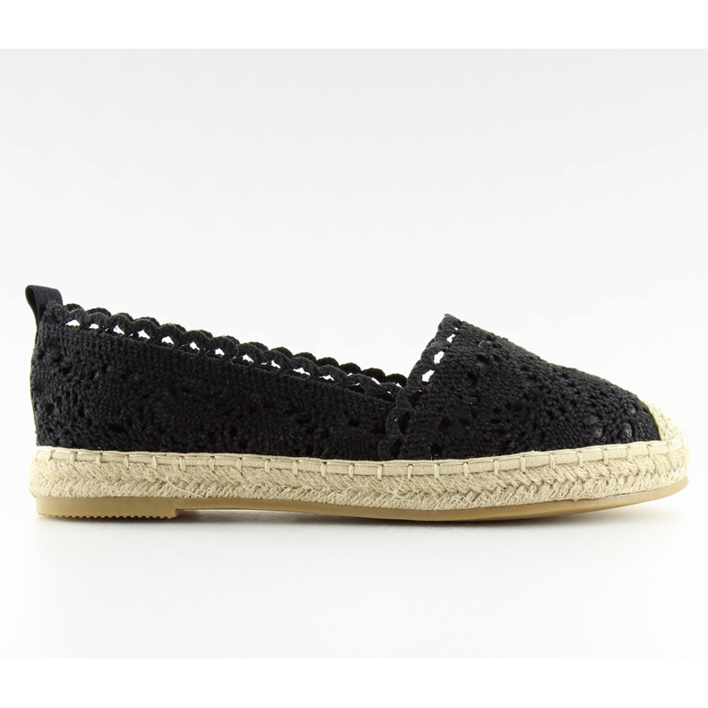 Espadrillas in pizzo nero BB11