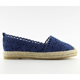 Jeans BB11 espadrillas in pizzo blu navy
