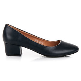 Lovery Décolleté blu navy con tacco basso