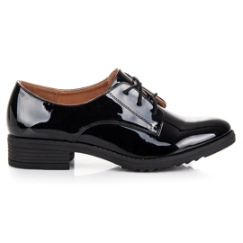 Lovery Eleganti scarpe laccate nero