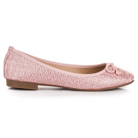 Renda Ballerine in tessuto rosa