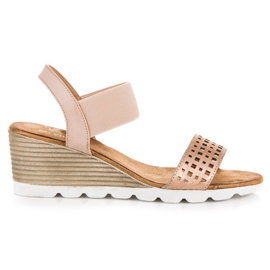 Sandali con gomma vinceza rosa