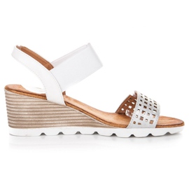 Sandali con gomma vinceza bianco