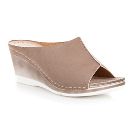 Sandali con zeppa Vinceza marrone
