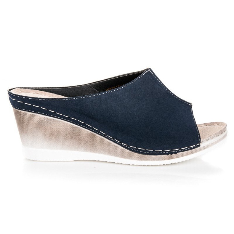 Sandali con zeppa Vinceza blu