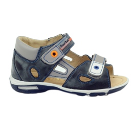 Sandali con velcro Bartuś 119 grigio scuro