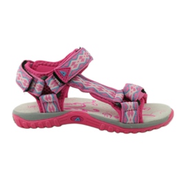American Club Sandali con inserto in pelle americana 5268 viola rosa